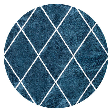 Cole Minimalist Diamond Trellis Area Rug